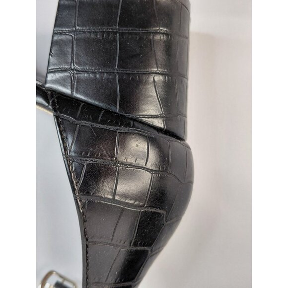 Diba Maya Square Toe Black Block Heel Sandals Size 10W - Picture 6 of 9